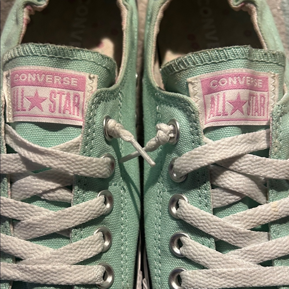 Converse All Star Shoreline Light Green Low-Tops - Picture 2 of 7